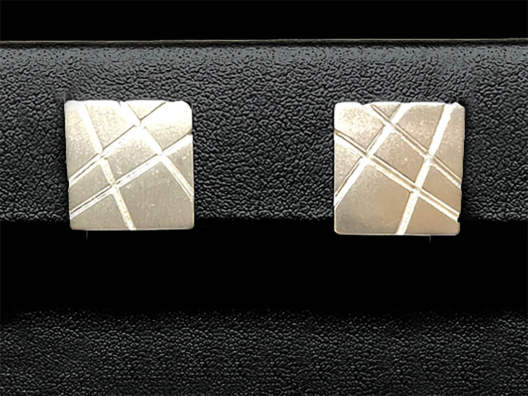 DS Mapped Square Earrings