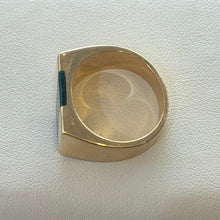 Load image into Gallery viewer, DS Malachite Inlay Gold Ring
