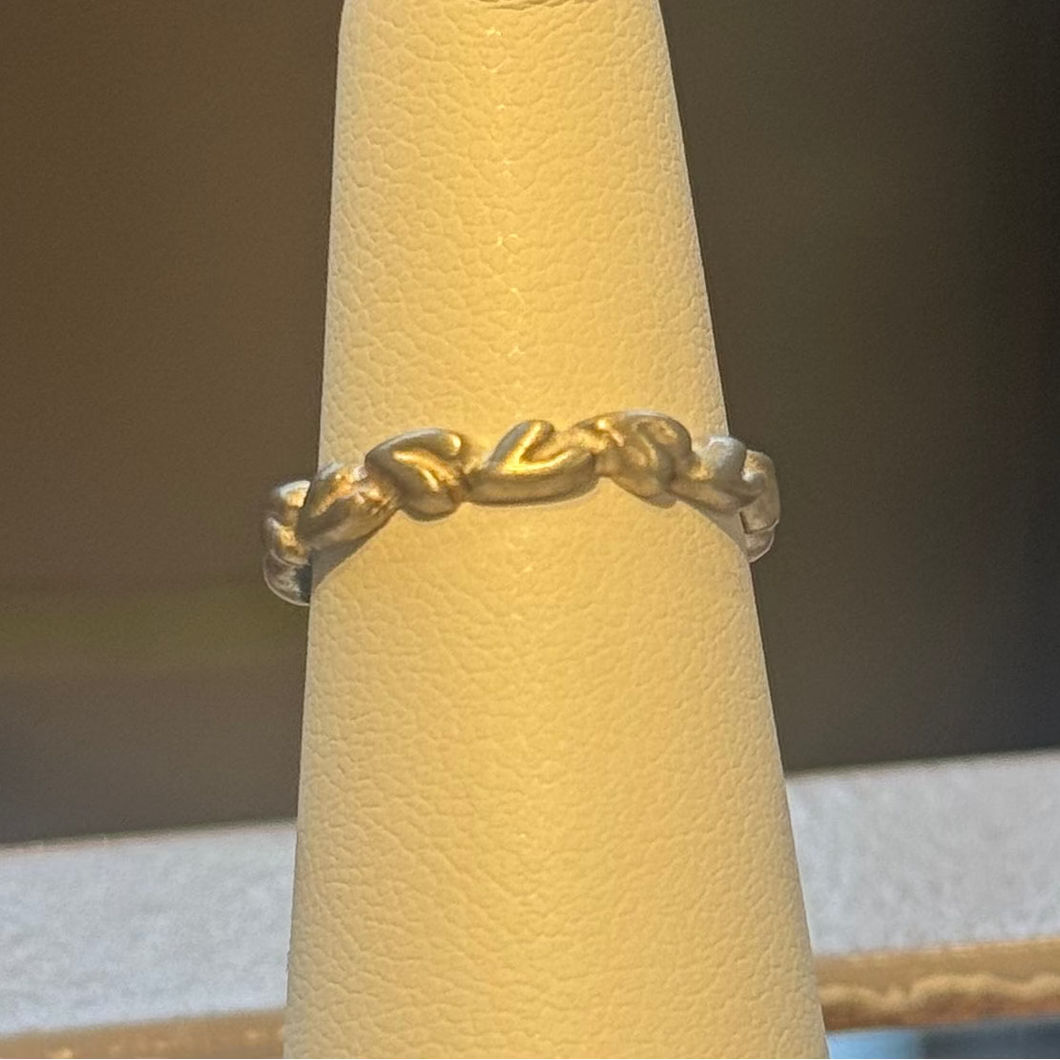 DS Vine of Hearts Ring Silver