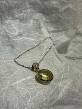 Load image into Gallery viewer, Green Quartz White Gold Necklace
