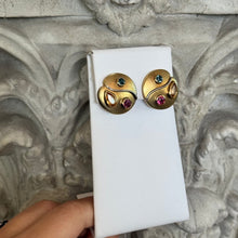 Load image into Gallery viewer, DS Artist&#39;s Palette Gold Earrings
