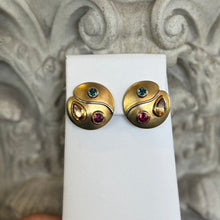 Load image into Gallery viewer, DS Artist&#39;s Palette Gold Earrings
