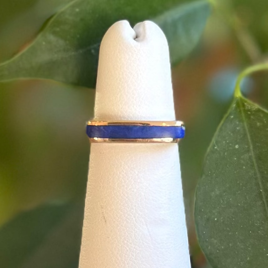DS Lapis Slice Gold Ring