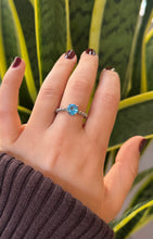 Load image into Gallery viewer, DS Sterling Silver Twist Swiss Blue Topaz Ring
