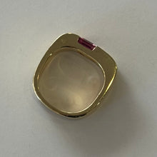 Load image into Gallery viewer, DS Square Pink Tourmaline Soft Square Ring
