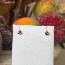 Load image into Gallery viewer, DS Ruby Bezel Set Studs
