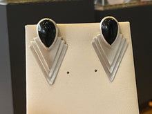 Load image into Gallery viewer, DS Deco Onyx Earrings
