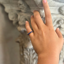 Load image into Gallery viewer, DS Lapis Slice Gold Ring
