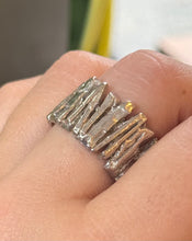 Load image into Gallery viewer, DS Sterling Silver Tree Bark Texture Band
