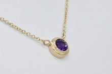 Load image into Gallery viewer, DS Amethyst Bezel Pendant
