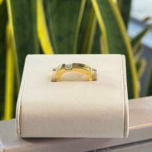Load image into Gallery viewer, DS Princess Cut Diamond Soft Square Gold Ring
