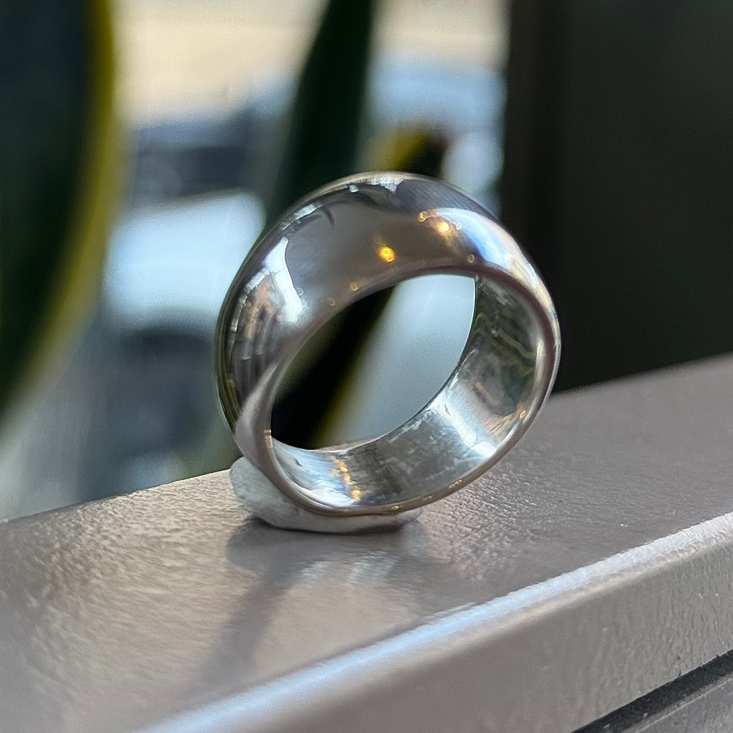 DS Silver Wide Dome Ring