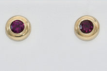 Load image into Gallery viewer, DS Rhodalite Garnet Stud Earrings
