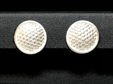 Load image into Gallery viewer, DS Button Basket Weave Earrings
