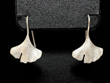 Load image into Gallery viewer, DS Ginkgo Earrings, Large - Sterling Silver
