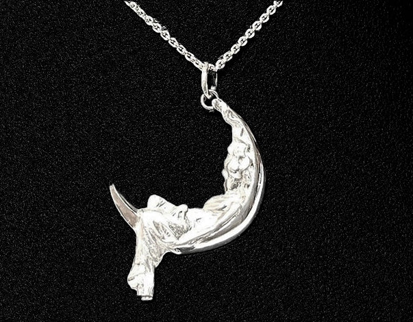 DS Woman On The Moon Necklace – Derek Simpson Goldsmith