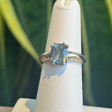 Load image into Gallery viewer, DS Cushion Aquamarine Prong Set Ring
