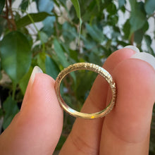 Load image into Gallery viewer, DS Carved Gold Band
