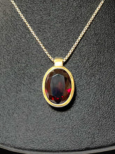 Load image into Gallery viewer, Garnet Oval Pendant
