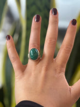 Load image into Gallery viewer, DS High Bezel Malachite Ring
