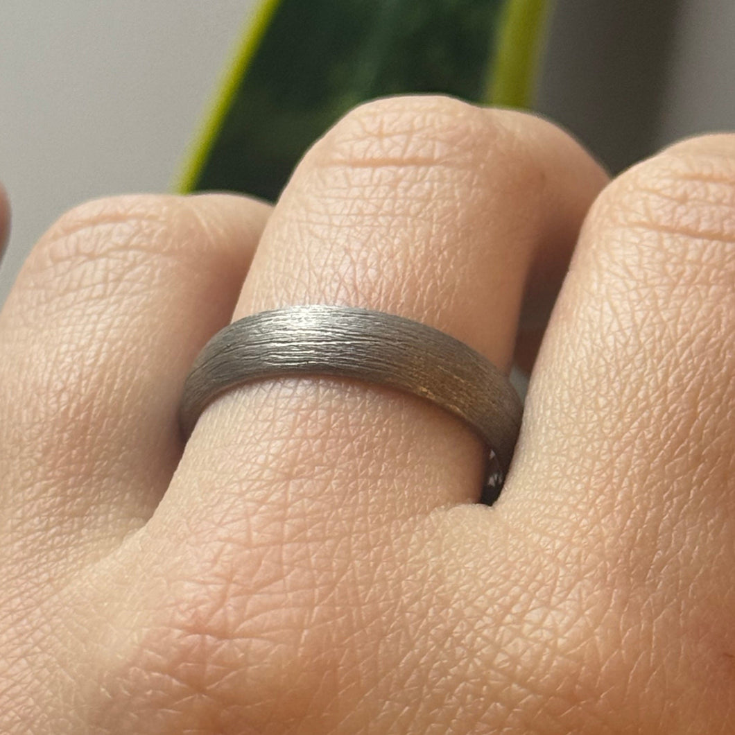 DS Hand-Textured Silver Band
