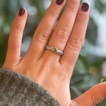 Load image into Gallery viewer, DS Solitaire Green Tourmaline Sterling Silver Ring
