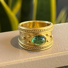 Load image into Gallery viewer, DS Cigar Band with Green Tourmaline
