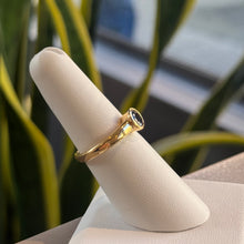 Load image into Gallery viewer, DS Ceylon Sapphire Bezel Set Gold Ring
