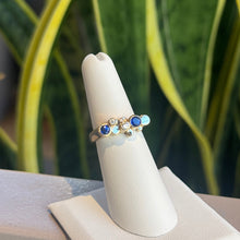 Load image into Gallery viewer, DS Diamond and Sapphire Stacked Bezels Ring
