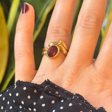 Load image into Gallery viewer, DS Bezel-Set Oval Pink Tourmaline Ring
