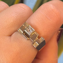 Load image into Gallery viewer, DS Squares and Diamond Ring
