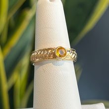 Load image into Gallery viewer, DS Yellow Topaz Twisted Band
