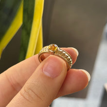Load image into Gallery viewer, DS Yellow Topaz Twisted Band
