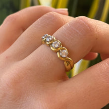 Load image into Gallery viewer, DS Diamond Wrapped Bezels Ring
