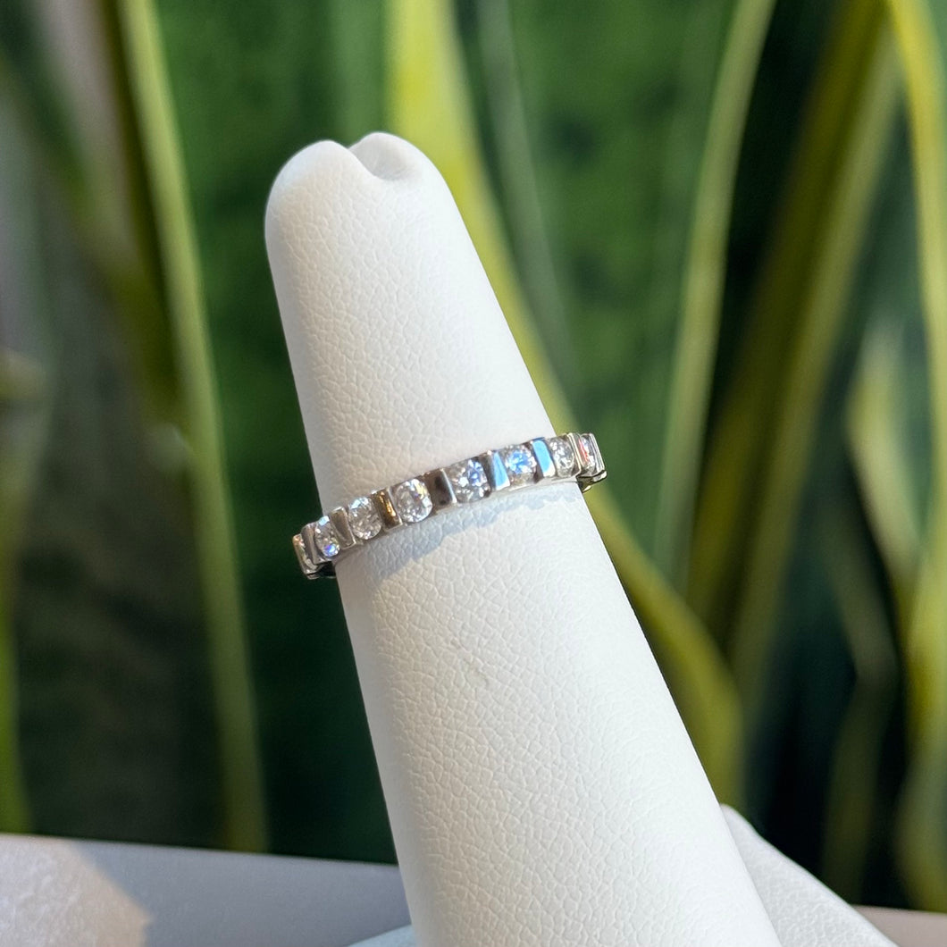 DS Diamond and Palladium Eternity Band