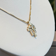 Load image into Gallery viewer, DS Bar and Diamond Geometric Pendant
