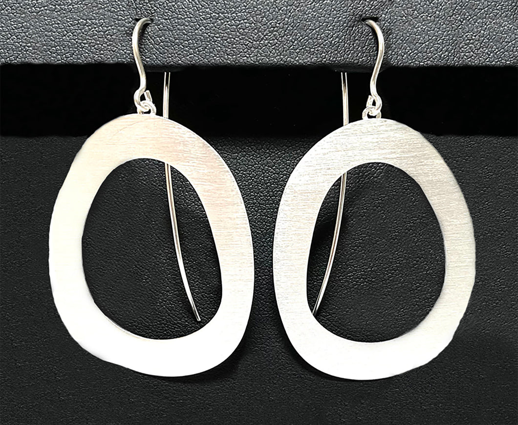 Organic Oval Earrings