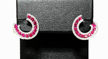 Load image into Gallery viewer, Ruby Swirl Earrings
