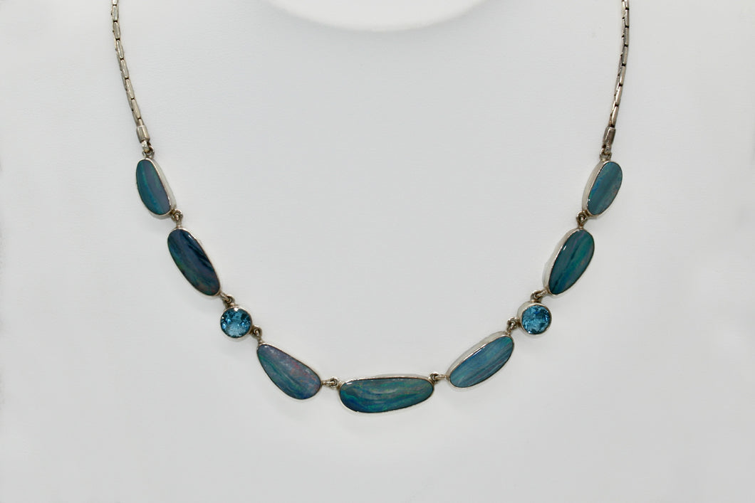 Opal and Topaz Necklace