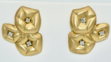 Load image into Gallery viewer, Floral Pillowy Diamond Earrings
