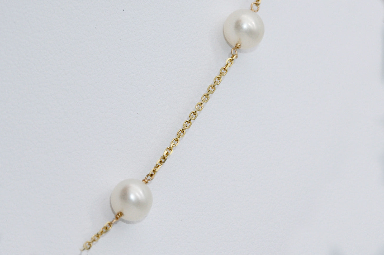 Tin cup pearl necklace yellow gold sales