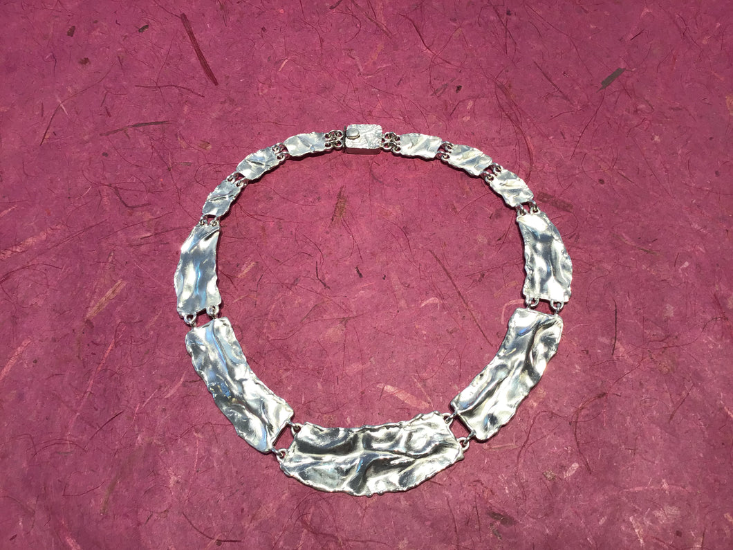DS Reticulated Sterling Silver Necklace
